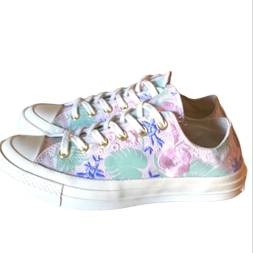 Converse All Star Floral Embroidered Chuck Taylor Palm Print - Picture 4 of 4
